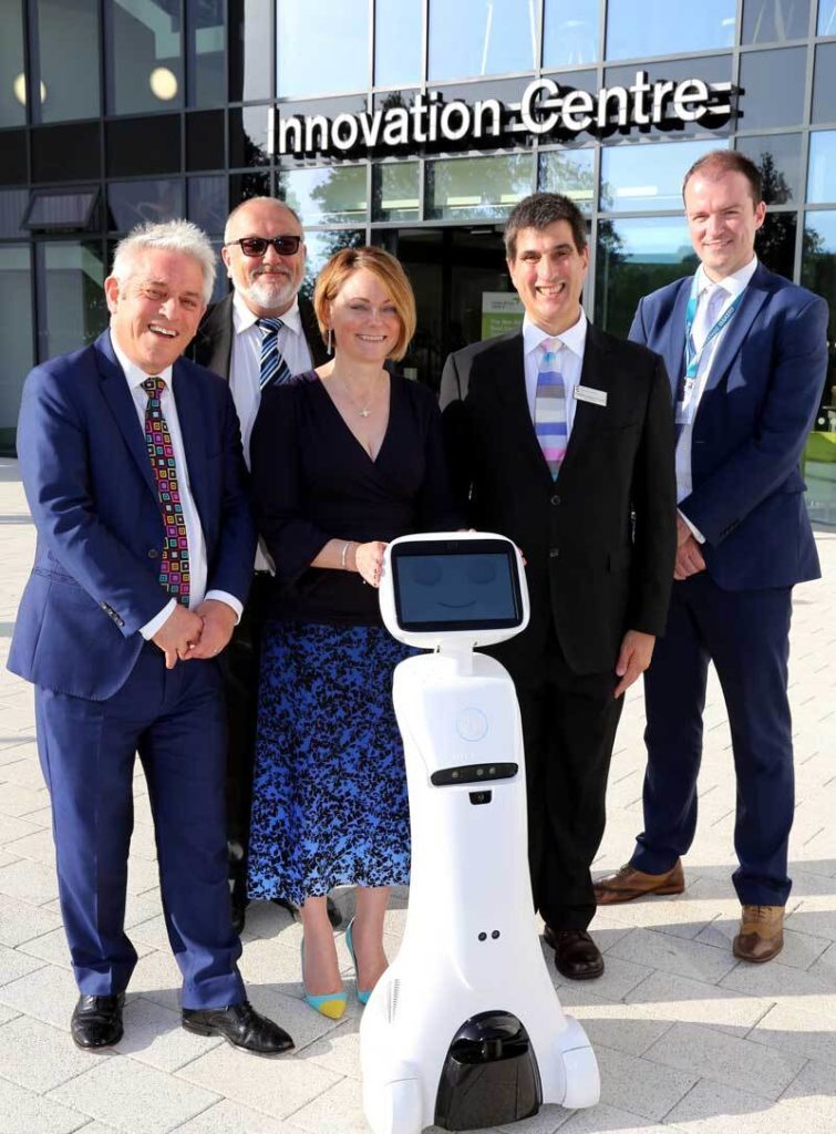 Group photo outside Innovation Centre