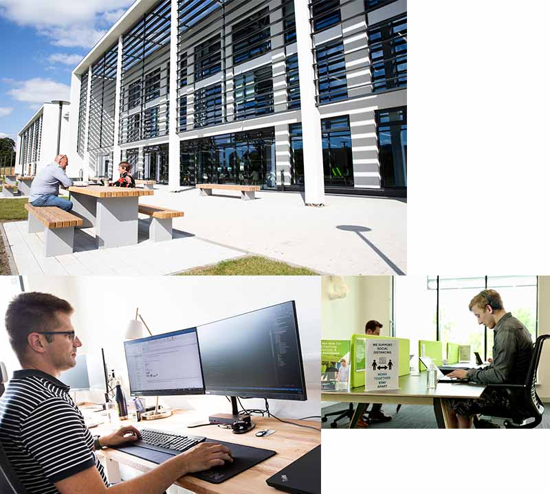 Innovation Centre Collage of People Working