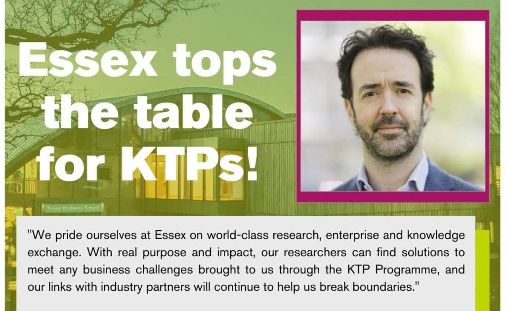 Knowledge Transfer Partnerships tops the table for KTPs Testimonial Quote