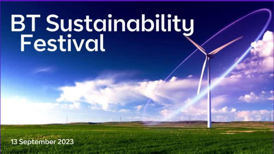 BT Sustainability Festival advert